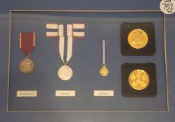 1953 -2012 Un-Attributed Medal Group: To include 1953 Coronation, Copy Silver Jubilee, Golden