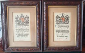 WW1 Killed in Action Scrolls to Brothers: To L/Cpl William Cranney M.M. and Pte John Cranney both