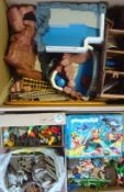 Collection of Play Mobil: Large selection of un-boxed items to include Galion, Castle, people and