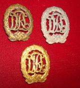 German National Physical Training Badges: Three variations Bronze, Silver and Gold complete with