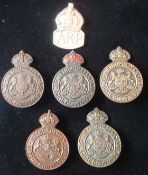 Selection of Metropolitan Special Constabulary Lapel Badges: To consist of Bronze examples 1