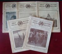 Great Western Railway Magazine: Featuring 6 issues from 1938 to 1942 all in fair condition