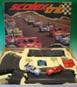 Scalextric 75MT Racing Set: French issue having 2 Porsche Carrera red and silver with a double