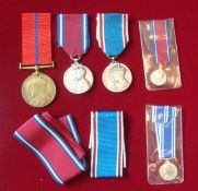 Selection of Police and Jubilee medals: To include 1902 Metropolitan Police Medal to PC G Miller B