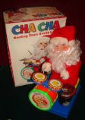 Cha Cha Beating Drum Santa Claus: Made by Son Al Toys Japan he beats bass drum, side drums and
