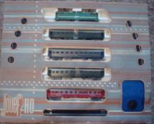 H0 Gauge Jouef Electric Train Set: To consist of Diesel Loco No BB9201 together with 4 coaches,