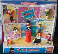 McDonald Shop Display Beano Characters: Having point of Sale display stand featuring 9 figures Denis