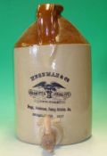 Large Stone Ware Chemists Handled Jug with Tap: Advertising Hegeman & Co New York Established 1837