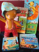 Collection of Sooty related Items: To include Chad Valley Fairground Bagatelle, Sooty Tiddly