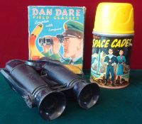 Dan Dare British manufacture Field Glasses: Complete with strap, printed Dan Dare original