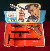 Crescent No.755 "Golden Sniper" Toy Gun Set: Comprising of Luger - in bright gold with black