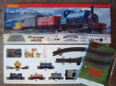 00 Gauge Hornby The Highland Rover Set: Consisting of 57075 Blue Thistle 0-4-0 Loco and Rolling