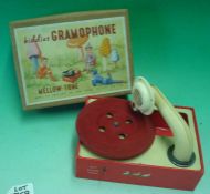 Chad Valley Kiddies Gramophone: "Melotone" with compressed card case, with arm pick-up Gramophone in