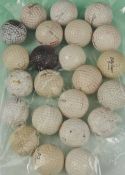 Collection of various used signature and other dimple golf balls to incl 13x signature balls