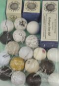 22x bramble pattern reproduction golf balls – to incl The Challenger, Vardon Flier, Wright & Ditson;