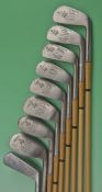 Fine set of 8x Tom Stewart “FO/RTJ” matching set of irons all fitted with coated steel shafts from