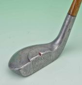 Rodwell “New Standard” alloy mallet head putter with a half-moon, raised top aiming line with a