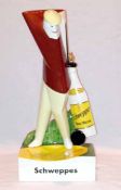 Scarce Carlton “Bar ware” Schweppes art deco golf advertising figure – featuring a golfing figure, a