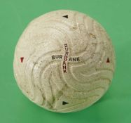 A rare Burbank spiral pattern rubber core golf ball c1934 - made by Stow-Woodward, with black and