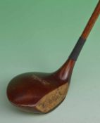 Fine Lockwood Brown London oversize shallow face socket head brassie c/w the original full length