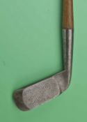 Rare D Anderson St Andrews Skinner Pat style straight blade heavy putter – the head has a raised