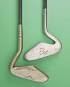 2x rare Wilson Swan neck clubs to incl “Chip Iron” and a putter with a swan stamped to the face both