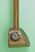 Rare Sir Walter Dalrymple Patent “Hammer” brass duplex mashie/putter made by J.H. Hutchinson North