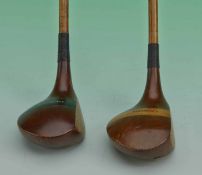 2x J Robinson large socket head woods – to incl a driver and spoon c/w full length hide grips