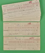 Collection of 1958 Western Open Golf Championship signed official players score cards to incl 2x