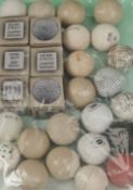 28x various line mesh reproduction golf balls to incl Oakhurst, The Stark, McIntyre incl some boxed,