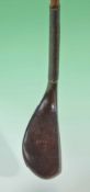 H. Philp St Andrews dark stained beech wood longnose putter c1870 - the head measures 1 1/8” x 4 3/8