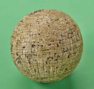 An early Allan style hand cut square gutty golf ball c1850 – only three known examples of an Allan