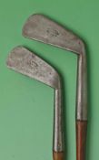 Early R White St Andrews large general iron c1885 – with 4.75” hosel with sharp neck crease –