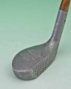 Seymour Dunn Lake Placid, NY US alloy mallet head putter stamped with the makers crown and a