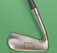 Scarce Dodhead Pat Pending Backwards wry neck blade putter – fitted with original black coated steel