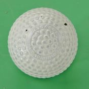 A good Haskell bramble rubber core golf ball c1900 - stamped “Pat. Apr. 11, 1889” to the one pole,