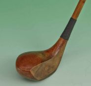 Interesting “Brassie Iron” transitional style socket head spoon – the head is stamped J Wightman