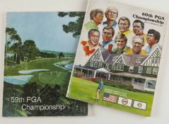 2x US PGA Golf Championship programmes to incl the 59th PGA Championship at Pebble Beach Golf Links,
