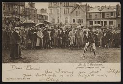 Tom Morris, St Andrews golfing postcard – titled “Mr. H. G. Hutchinson Amateur Champion 1886. 1887.”