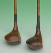 2x large socket head woods to incl Peter McEwan spoon and a Thos E Wilson & Co Precision driver with