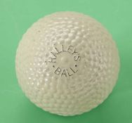 Halley’s bramble pattern rubber core golf ball c1912 – retaining all of the original white finish,