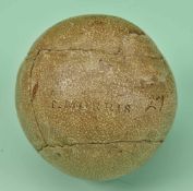 A rare Tom Morris feather golf ball c1850 – a small feathery stamped “T. Morris 27” retaining good