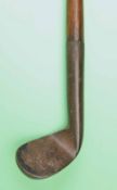 Interesting small rut iron c1890 – with an indistinct bordered rectangular makers head stamp – the