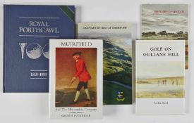Scottish and Welsh Golf Club Histories (5) to incl “Muirfield and the Honourable Company” by Geo.
