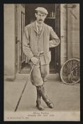 Harry Vardon Open Golf Champion b/w postcard - titled “Harry Vardon Champion 1896, 1898, 1899”