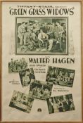 Walter Hagen – original Tiffany Stahl film poster for “Green Grass Widows” starring Walter Hagen,