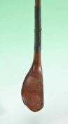R. Simpson light stained beech wood late longnose driver c1890 fitted with period hide grip