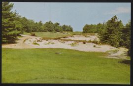 Pine Valley Golf Club coloured postcard - issued privately by Pine Valley GC showing the 17th hole