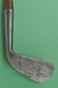 Early Tom Stewart “Vardon Mashie” smf iron c1900 –with the pre 1904 pipe mark and stamped to the