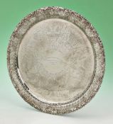 1935 Royal Canadian Golf Association - Amateur Golf Championship Runners Up silver plated tray –